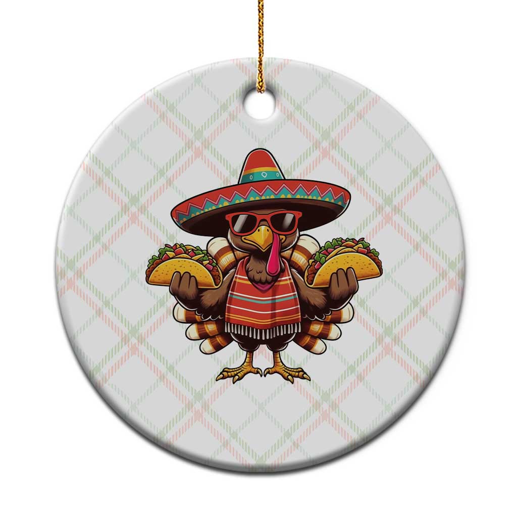 Funny Thanksgiving Turkey Ceramic Ornament Taco Mexican Xmas TS14 1pc Christmas Plaid Print Your Wear