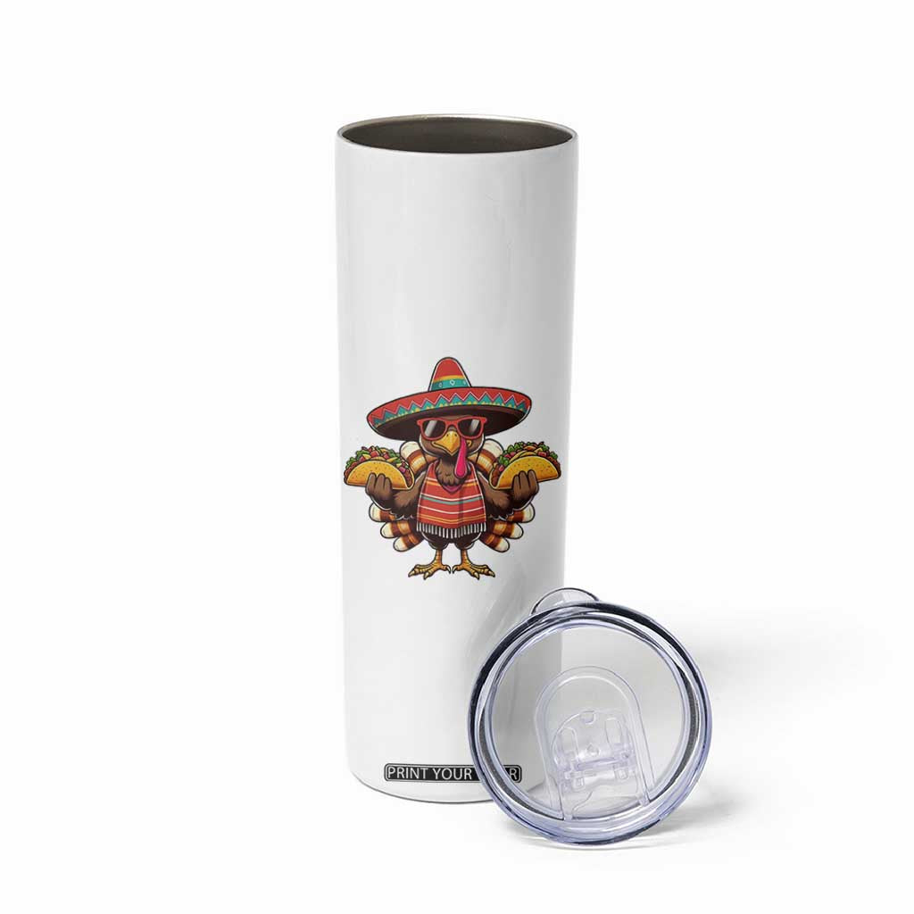 Funny Thanksgiving Turkey Skinny Tumbler Taco Mexican Christmas TS14 Print Your Wear