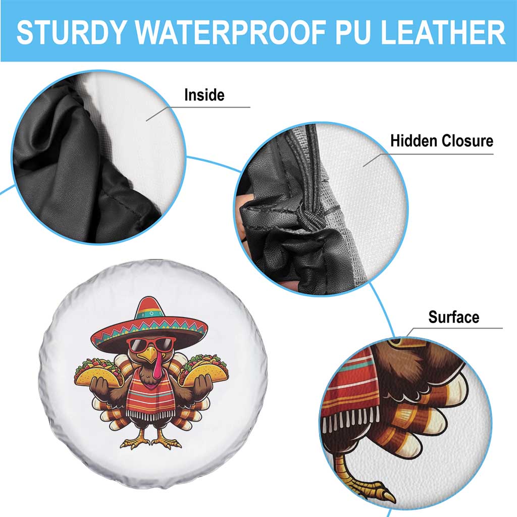 Funny Thanksgiving Turkey Spare Tire Cover Taco Mexican Christmas TS14 Print Your Wear