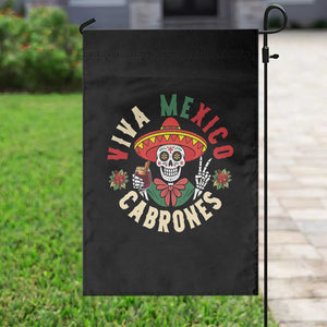 Viva Mexico Cabrones Garden Flag Mexican Skull Christmas TS14 Print Your Wear