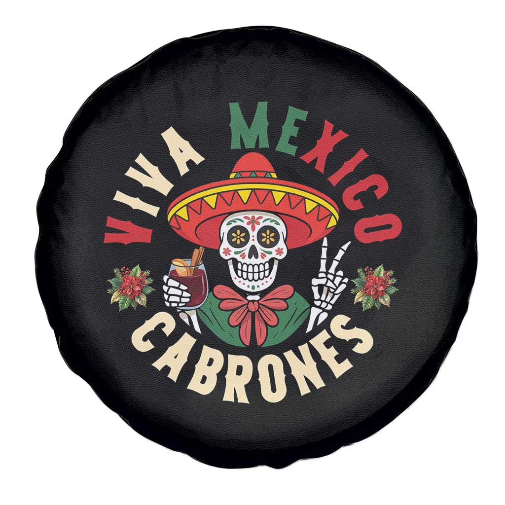 Viva Mexico Cabrones Spare Tire Cover Mexican Skull Christmas TS14 Print Your Wear