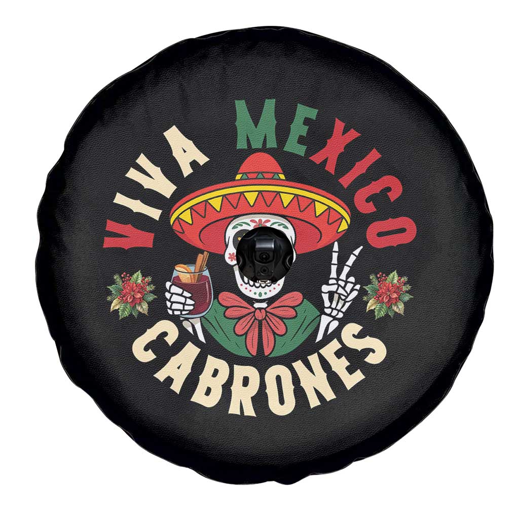 Viva Mexico Cabrones Spare Tire Cover Mexican Skull Christmas TS14 Print Your Wear