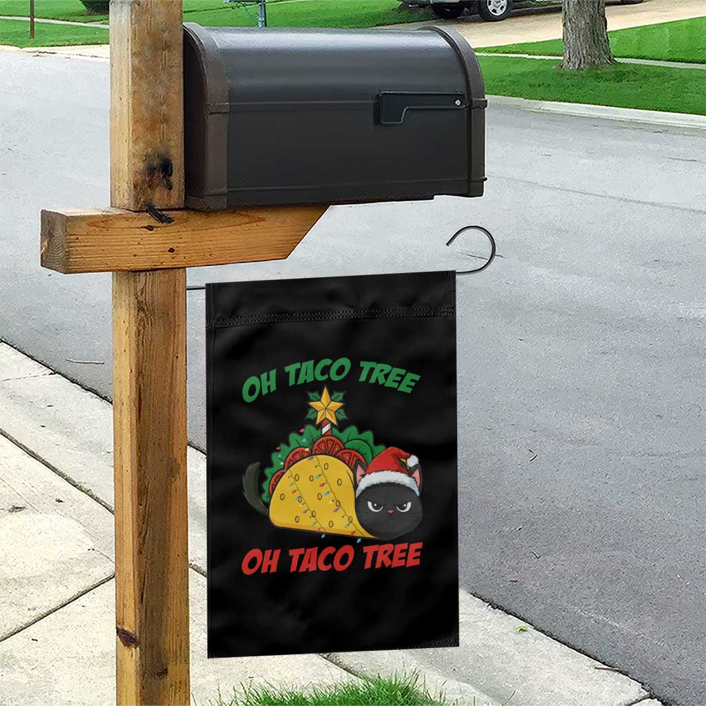 Funny Taco Cat Tree Christmas Garden Flag TS14 Print Your Wear