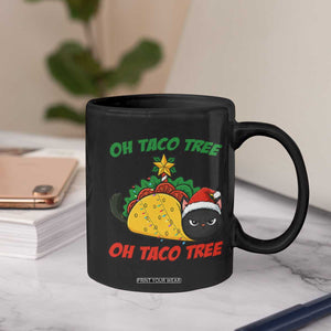 Funny Taco Cat Tree Christmas Coffee Mug TS14 Print Your Wear