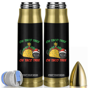 Funny Taco Cat Tree Christmas Bullet Tumbler TS14 Black Print Your Wear