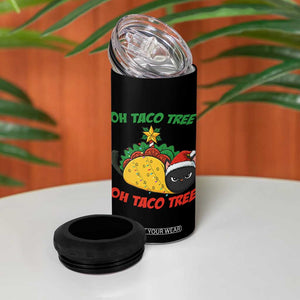 Funny Taco Cat Tree Christmas 4 in 1 Can Cooler Tumbler TS14 Print Your Wear