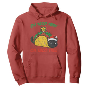 Funny Taco Cat Tree Christmas Hoodie TS14 Red Print Your Wear