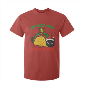 Funny Taco Cat Tree Christmas T Shirt For Kid TS14 Red Print Your Wear