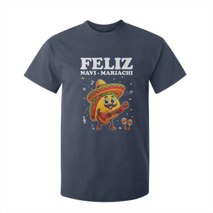 Funny Taco Mexican Christmas T Shirt For Kid Feliz Navi Mariachi TS14 Navy Print Your Wear