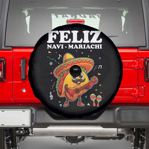 Funny Taco Mexican Christmas Spare Tire Cover Feliz Navi Mariachi TS14 Black Print Your Wear