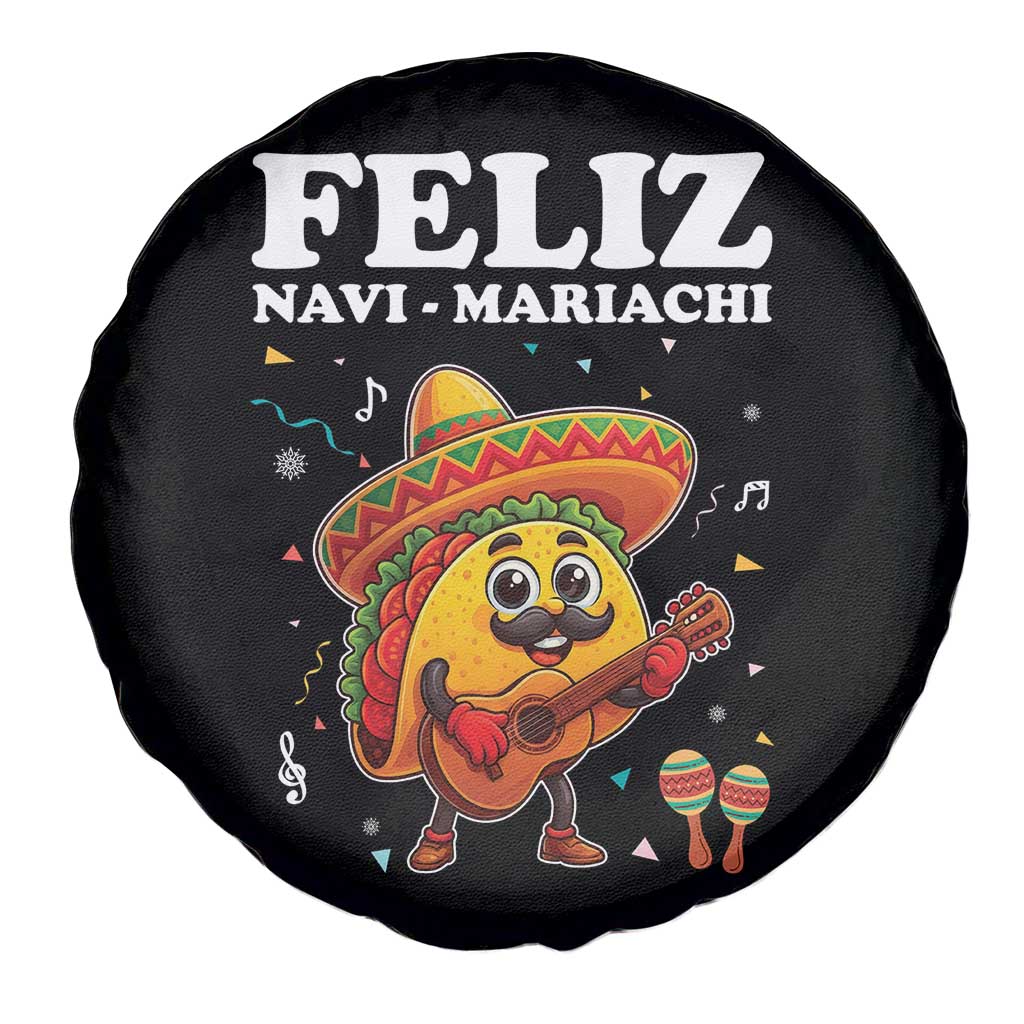 Funny Taco Mexican Christmas Spare Tire Cover Feliz Navi Mariachi TS14 Print Your Wear