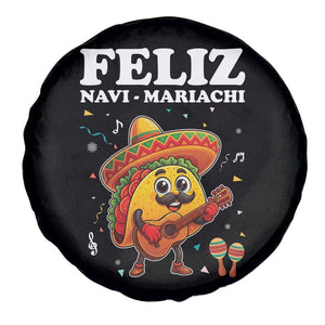 Funny Taco Mexican Christmas Spare Tire Cover Feliz Navi Mariachi TS14 Print Your Wear