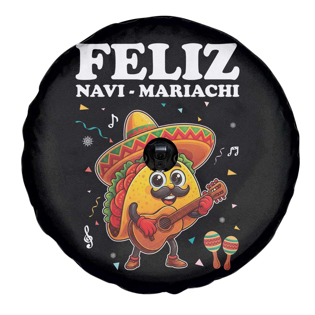 Funny Taco Mexican Christmas Spare Tire Cover Feliz Navi Mariachi TS14 Print Your Wear
