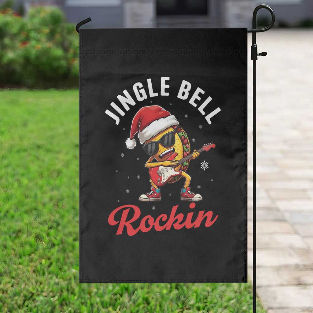 Funny Taco Christmas Garden Flag Jingle Bell Rockin TS14 Print Your Wear