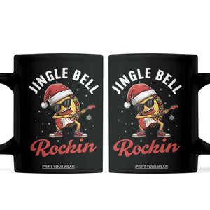 Funny Taco Christmas Coffee Mug Jingle Bell Rockin TS14 Black Print Your Wear