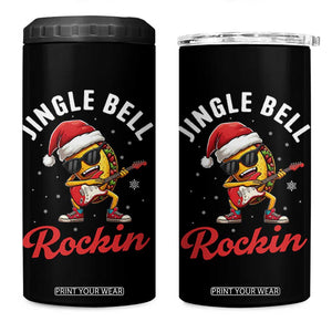 Funny Taco Christmas 4 in 1 Can Cooler Tumbler Jingle Bell Rockin TS14 One Size: 16 oz Black Print Your Wear