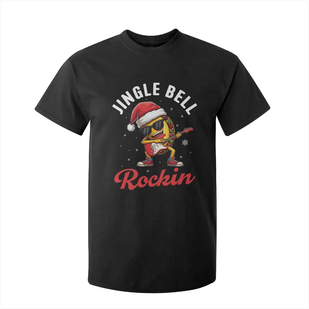 Funny Taco Christmas T Shirt For Kid Jingle Bell Rockin TS14 Black Print Your Wear