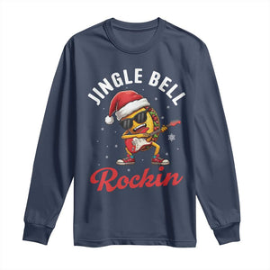 Funny Taco Christmas Long Sleeve Shirt Jingle Bell Rockin TS14 Navy Print Your Wear