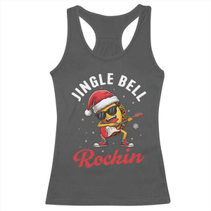 Funny Taco Christmas Racerback Tank Top Jingle Bell Rockin TS14 Dark Heather Print Your Wear