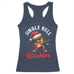 Funny Taco Christmas Racerback Tank Top Jingle Bell Rockin TS14 Navy Print Your Wear