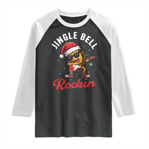 Funny Taco Christmas Raglan Shirt Jingle Bell Rockin TS14 Black White Print Your Wear