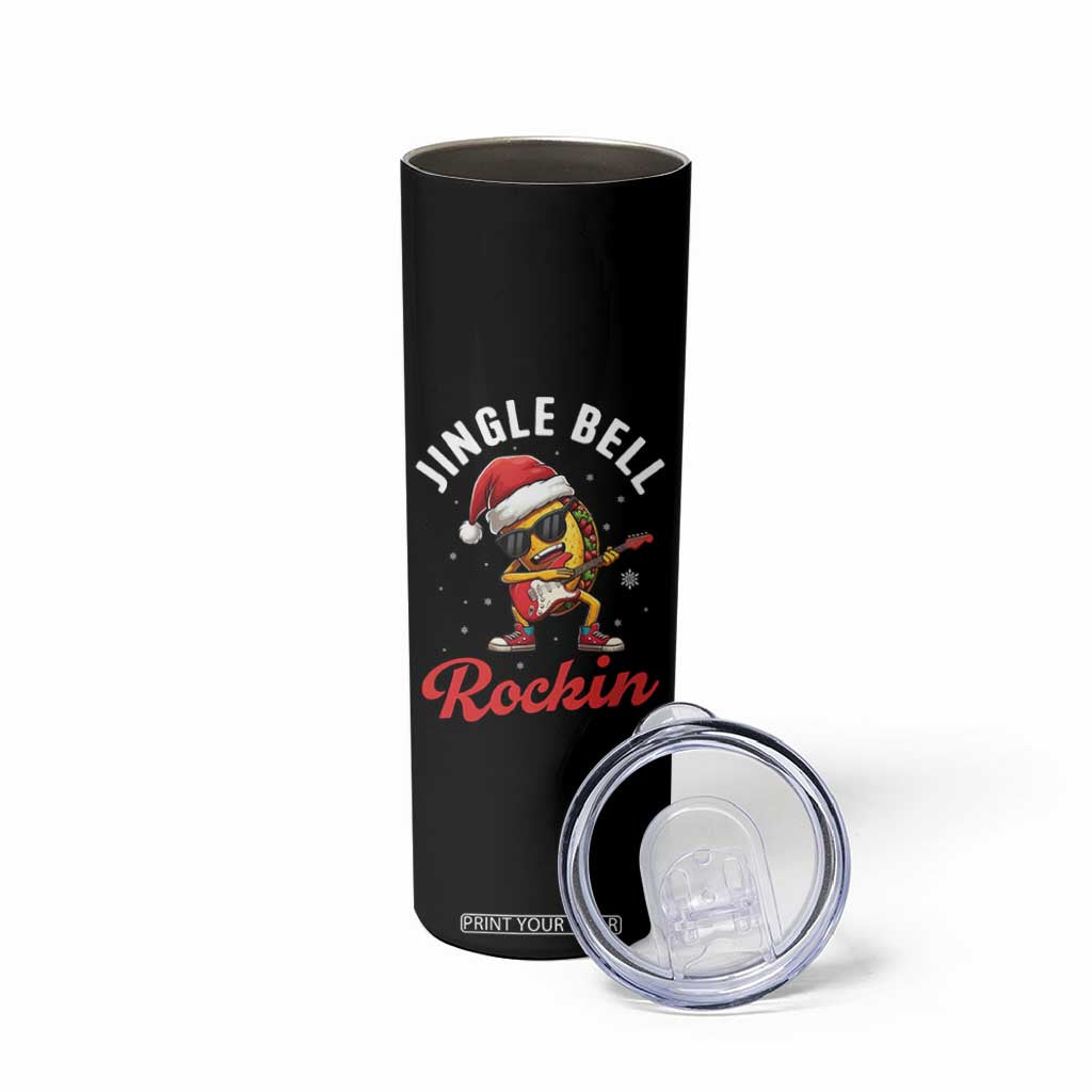 Funny Taco Christmas Skinny Tumbler Jingle Bell Rockin TS14 Print Your Wear
