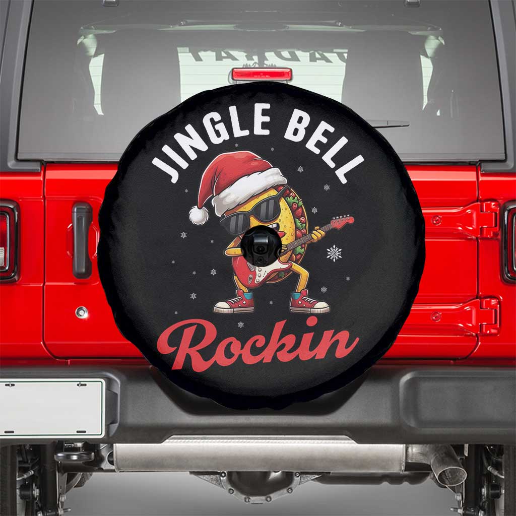 Funny Taco Christmas Spare Tire Cover Jingle Bell Rockin TS14 Black Print Your Wear
