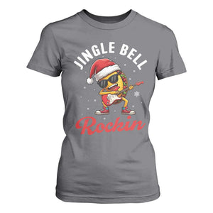 Funny Taco Christmas T Shirt For Women Jingle Bell Rockin TS14 Charcoal Print Your Wear