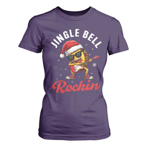 Funny Taco Christmas T Shirt For Women Jingle Bell Rockin TS14 Purple Print Your Wear