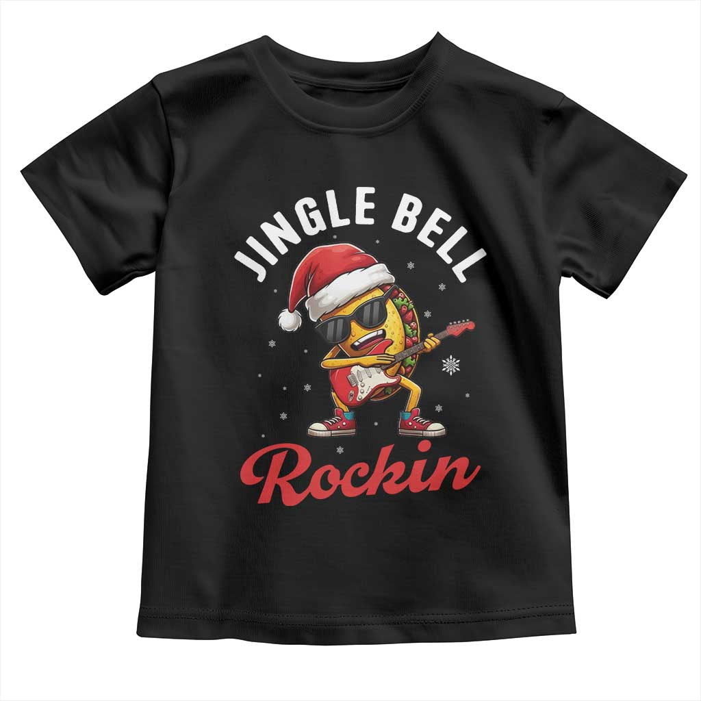 Funny Taco Christmas Toddler T Shirt Jingle Bell Rockin TS14 Black Print Your Wear