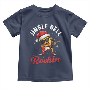 Funny Taco Christmas Toddler T Shirt Jingle Bell Rockin TS14 Navy Print Your Wear