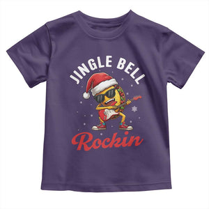 Funny Taco Christmas Toddler T Shirt Jingle Bell Rockin TS14 Purple Print Your Wear