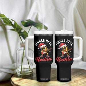 Funny Taco Christmas Tumbler With Handle Jingle Bell Rockin TS14 Print Your Wear
