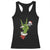 Funny Christmas Rock Racerback Tank Top Rock Green Hand Style Xmas - Print Your Wear