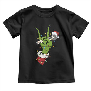 Funny Christmas Rock Toddler T Shirt Rock Green Hand Style Xmas TS14 Black Print Your Wear
