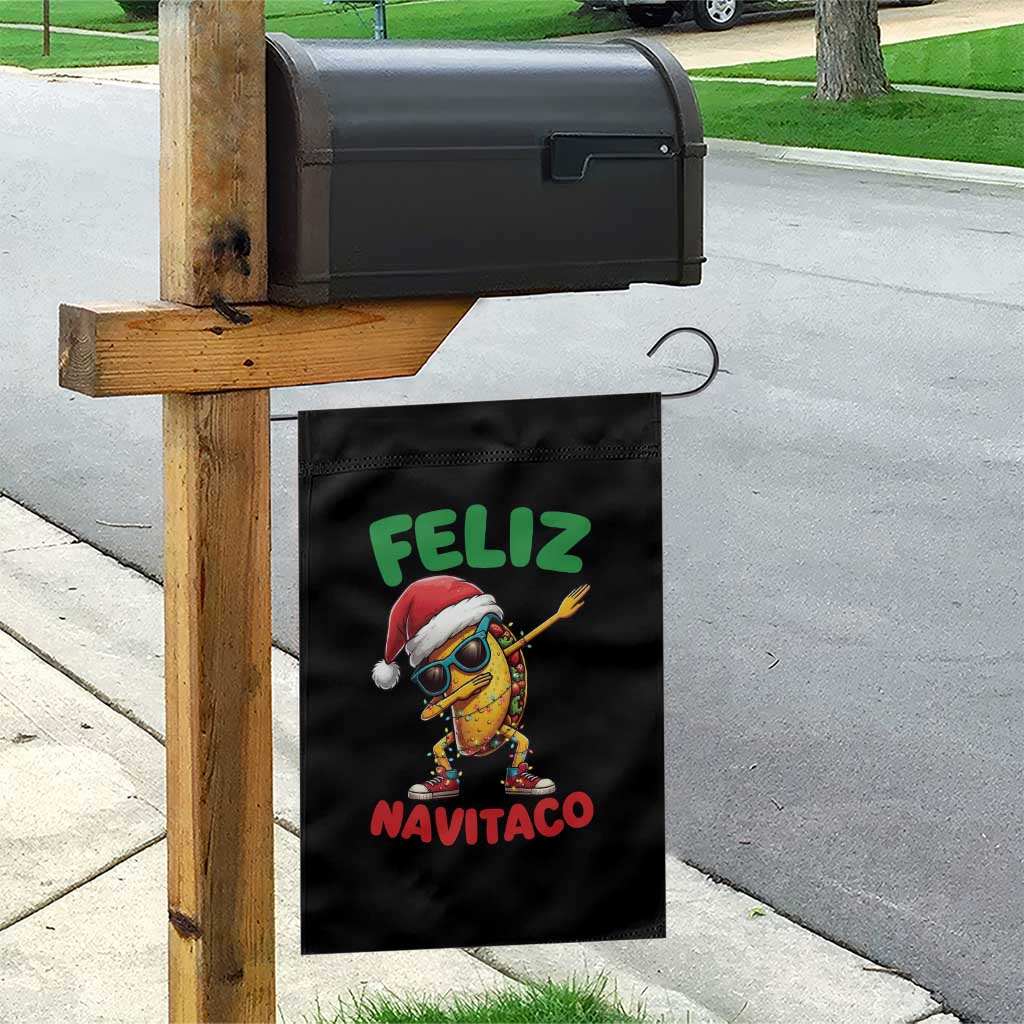 Funny Taco Mexican Christmas Garden Flag Feliz Navitaco TS14 Print Your Wear