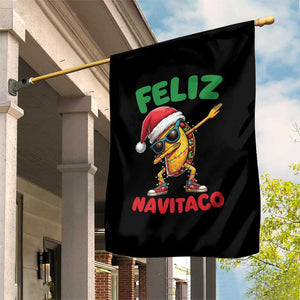 Funny Taco Mexican Christmas Garden Flag Feliz Navitaco TS14 Print Your Wear