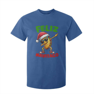Funny Taco Mexican Christmas T Shirt For Kid Feliz Navitaco TS14 Royal Blue Print Your Wear