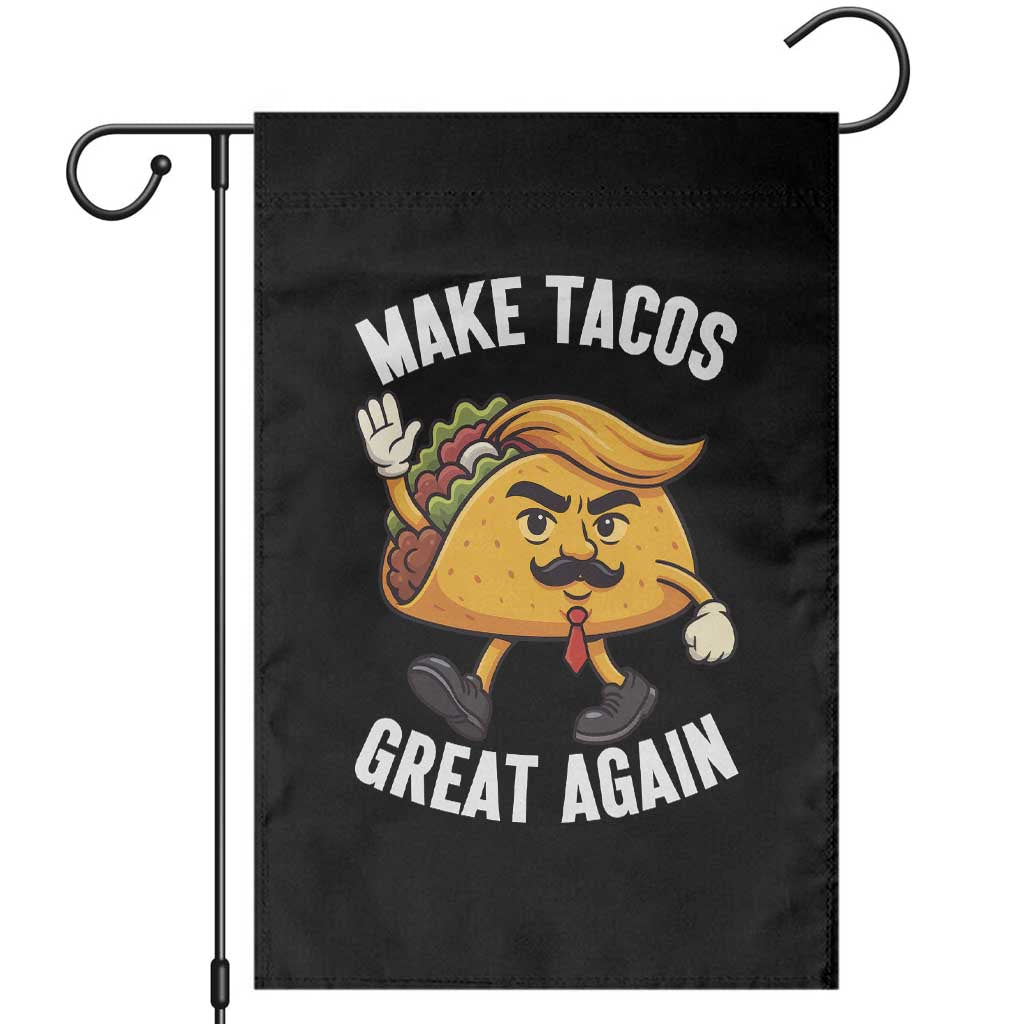 Taco Trump Mexican Garden Flag Make Tacos Great Again TS14 Black Print Your Wear