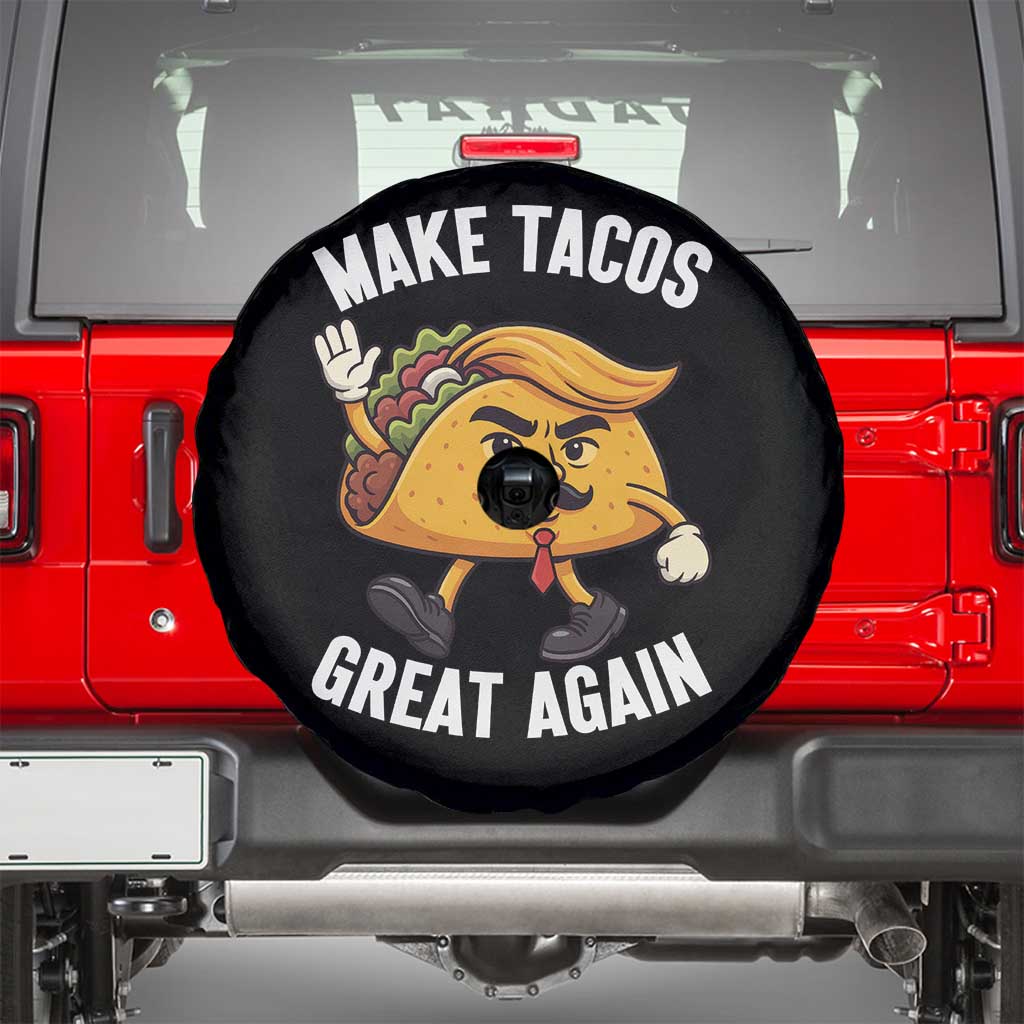 Taco Trump Mexican Spare Tire Cover Make Tacos Great Again TS14 Black Print Your Wear
