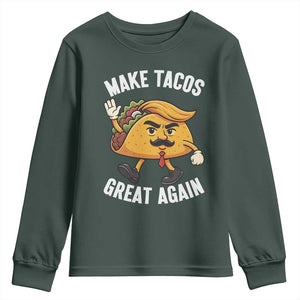 Taco Trump Mexican Youth Sweatshirt Make Tacos Great Again - Print Your Wear