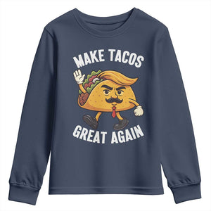 Taco Trump Mexican Youth Sweatshirt Make Tacos Great Again - Print Your Wear