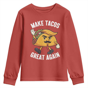Taco Trump Mexican Youth Sweatshirt Make Tacos Great Again - Print Your Wear