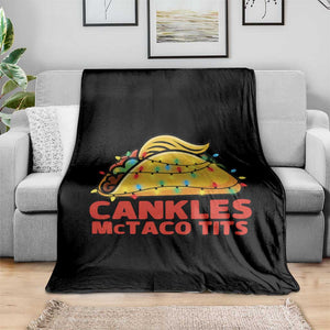 Taco Trump Mexican Christmas Throw Blanket Cankles McTaco Tits TS14 Print Your Wear