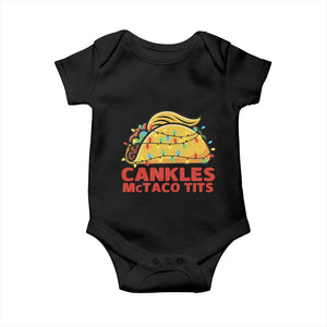 Taco Trump Mexican Christmas Baby Onesie Cankles McTaco Tits TS14 Black Print Your Wear