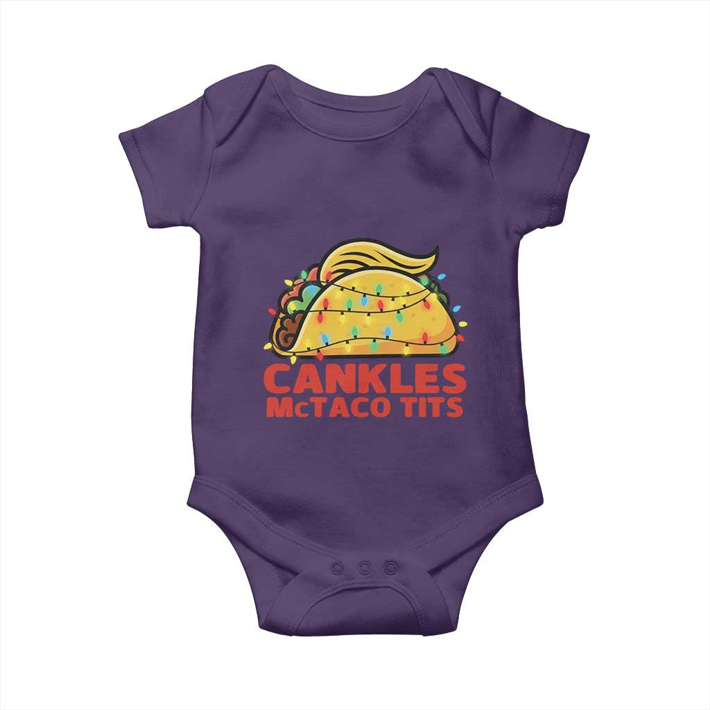 Taco Trump Mexican Christmas Baby Onesie Cankles McTaco Tits TS14 Purple Print Your Wear