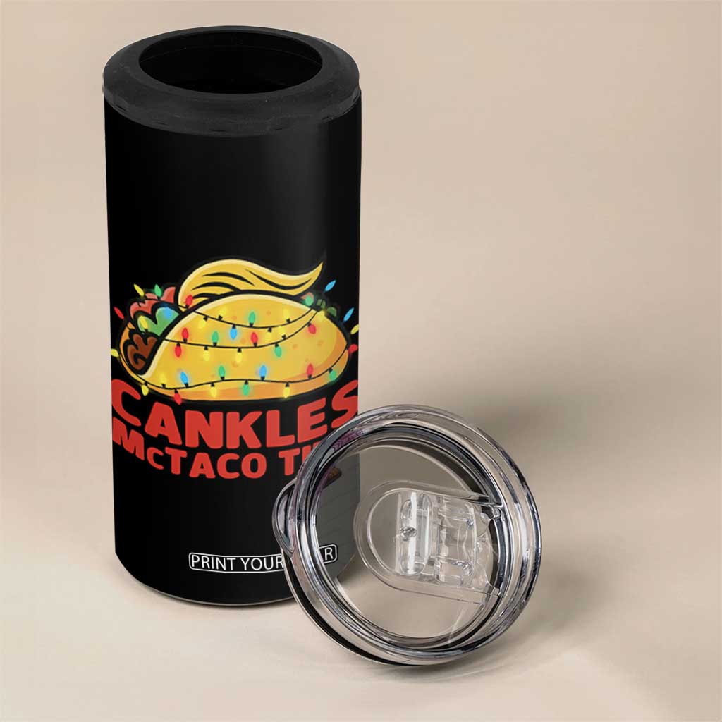 Taco Trump Mexican Christmas 4 in 1 Can Cooler Tumbler Cankles McTaco Tits TS14 Print Your Wear