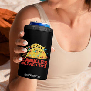 Taco Trump Mexican Christmas 4 in 1 Can Cooler Tumbler Cankles McTaco Tits TS14 Print Your Wear