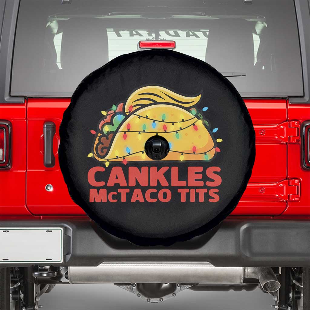 Taco Trump Mexican Christmas Spare Tire Cover Cankles McTaco Tits TS14 Black Print Your Wear