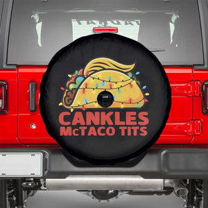 Taco Trump Mexican Christmas Spare Tire Cover Cankles McTaco Tits TS14 Black Print Your Wear